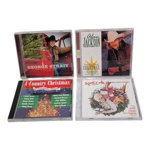 Country Christmas Music CD Bundle George Strait Alan Jackson Kenny Rogers